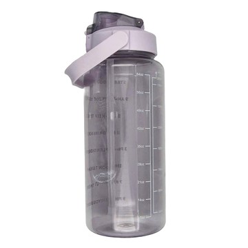 時間刻度水壺 PC食品級材質 安全健康  薰衣紫  2L  1個