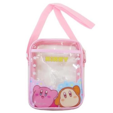 小禮堂 星之卡比 PVC透明斜背包 (大臉款)