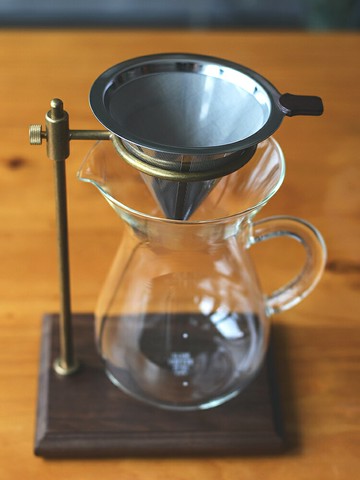 熱銷Laputa勒頓咖啡過濾網雙層不銹鋼滴漏式咖啡漏斗過濾杯手沖免濾紙