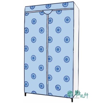 SANHO-點點天空藍DIY收納衣櫃組 (白色)