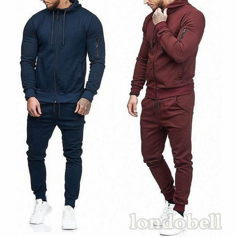 全5色 スウェット上下セットアップ メンズ ジャージ 長袖 パーカー ロングパンツ 無地 ファスナー付き トレーナー スポーツウェア カジュアル 男性 大きいサイズ 通販 Lineポイント最大get Lineショッピング