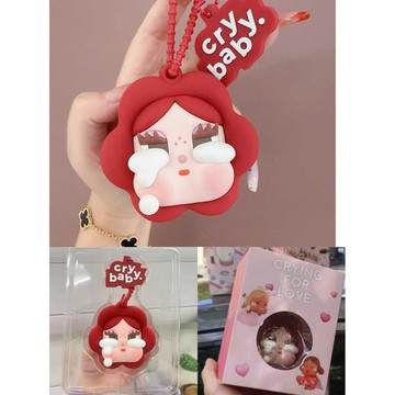 現貨哭娃XILIE永生花永生的暗戀情侶掛件節日禮品鑰匙扣車掛件娃娃機款批發泡殼