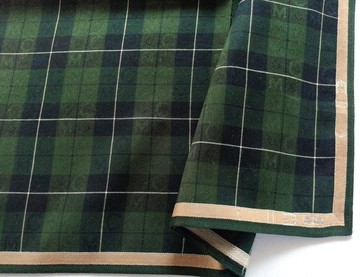 MCM Vintage 手帕 MCM 提花 格紋 標誌 18.5 x 18 英吋