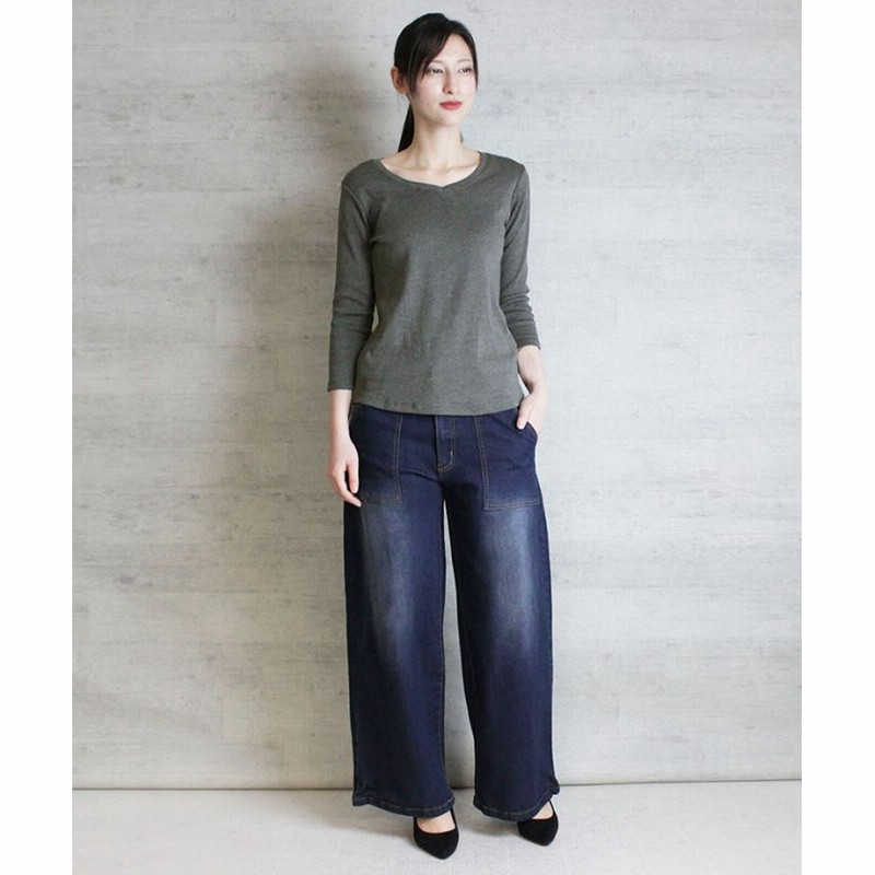 Vネック8分袖コットンフライスtシャツ 半端袖 カットソー ロンt ブイネック Vネック Tシャツ 春コーデ レディース カジュアル 綿 ビッグサイズ 体型カバ グレー系1 通販 Lineポイント最大get Lineショッピング