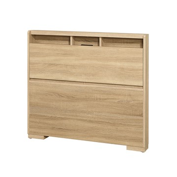 【顛覆設計】如雅插座收納床頭片(單大3.5尺)梧桐色