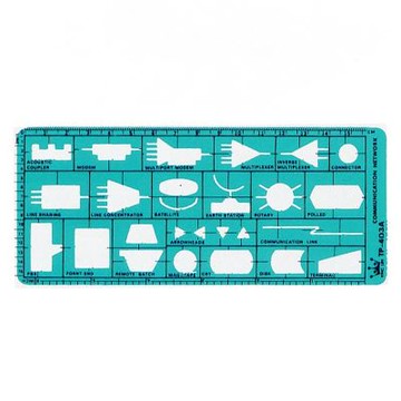 【徠福】電腦流程電子電工符號定規 TP-403A / 片