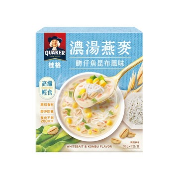 桂格濃湯燕麥仔魚昆布風味 33g x5
