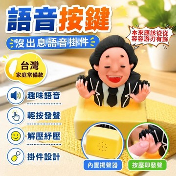 💥現貨💖隔日到貨💖新款王世堅按鍵 沒出息語音掛件鑰匙扣 從從容容游刃有餘 語錄解壓玩具 現在是匆匆忙忙連滾帶爬語音
