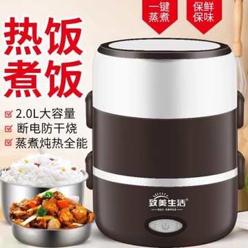 加熱飯盒插電上班族熱飯菜神器蒸煮可插電保溫帶飯多功能電熱飯盒