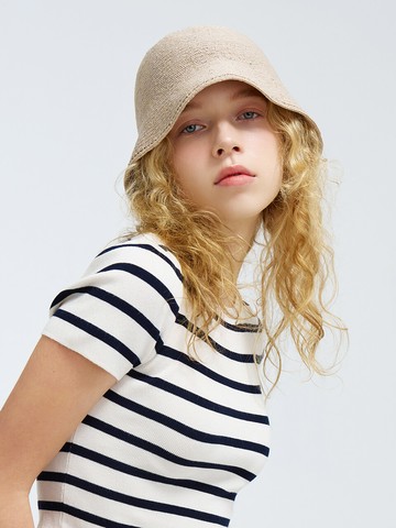 Cotton Paper Blended Bucket Hat Narsha_4 Colors
