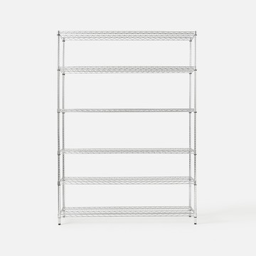 特力屋 耐重型鍍鉻六層架 寬152*深46*高210公分