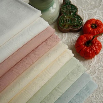 PopoHouse淡雅粉黛古典提花棉布料襯衫洋裝童裝連衣裙服裝面料diy