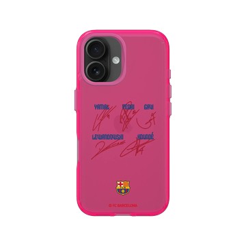 iPhone 16 Clear 粉漾桃 - FC Barcelona - Player's Signature Edition