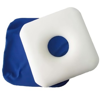 感恩使者 功能釋壓坐墊 PU乳膠坐墊  42 x 42 x 5cm(中空部分直徑20cm)  藍色