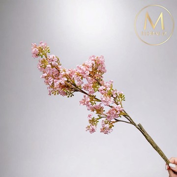 以後都走花路吧🌷快速出貨【Floral M】初戀悸動丁香花復古櫻粉仿真花花材（1入組）