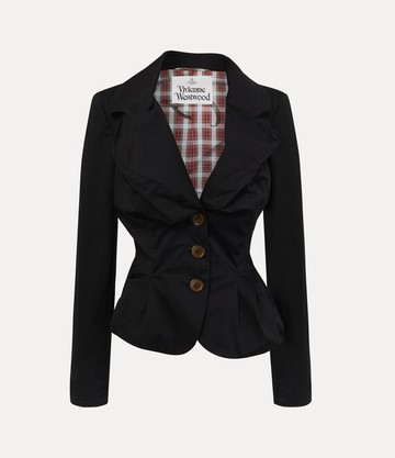 Vivienne Westwood Drunken Jacket Cotton Twill Black 44 Women