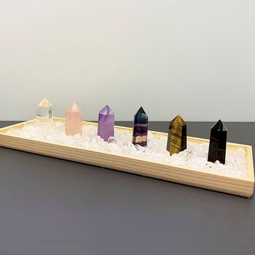 【送禮必備禮物】-水晶柱能量套組 辦公室裝置擺飾 擺件