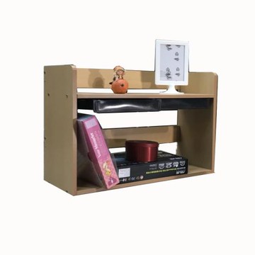 【傢俱屋】桌上附抽屜書架 寬1.7呎