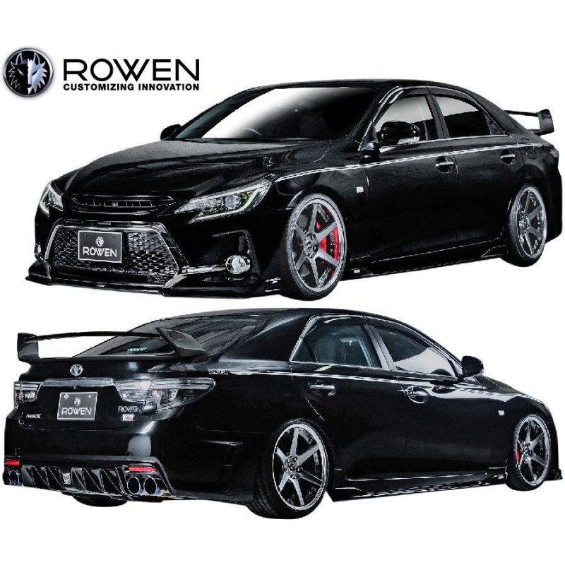 M's】トヨタ マークX G's (2012.08〜2016.11) ROWEN サイドステップ 左右／／FRP+Wet Carbon カーボン  エアロ ロエン ローウェン ロエン 1T010J10 | LINEショッピング