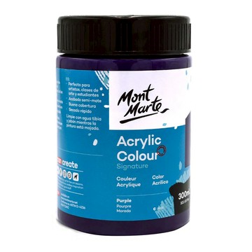 Mont Marte 蒙瑪特 壓克力顏料 紫色  300ml  1色
