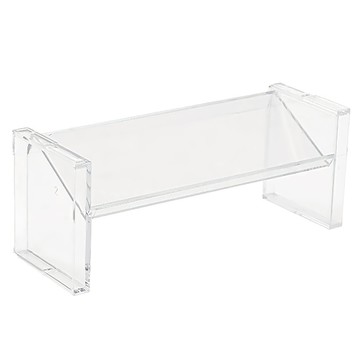 E.dot 桌面收納架 斜面款 19x6.5x7.5cm PS材質  透明  1個