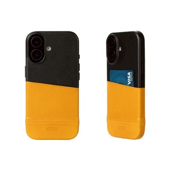 Metro 插卡式皮革手機殼 - iPhone 17 / 17 Pro /  Air / 17 Pro Max 焦糖棕/渡鴉黑（iPhone Air）