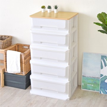 HOPMA家具 五抽塑膠收納櫃 台灣製造 塑膠櫃 抽屜櫃 整理箱 衣物收納櫃-寬56X深40.5X高109cm