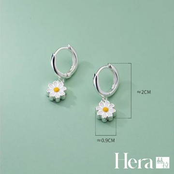 【Hera 赫拉】小雛菊滴膠耳環/耳針 H114022002
