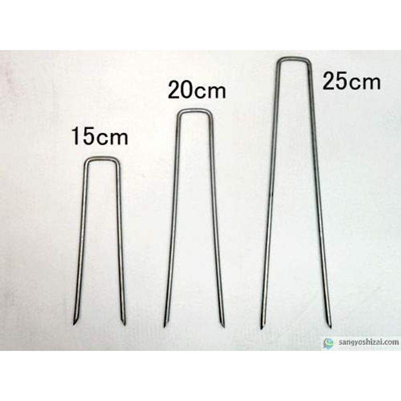 Ksメッキ防草シートピン 250mm 太さ4mm 入 CS