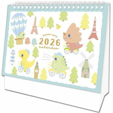 晴天Sonnig2026年恐龍彩繪三角桌曆B/SCC22069U