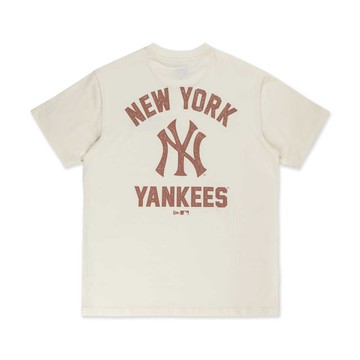 NEW ERA 男女款 短袖上衣 SS25 ESSENTIAL 紐約洋基 白色_NE14499033