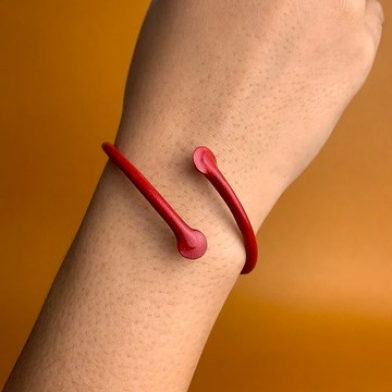 最小手鍊，皮革手鍊，情侶手鍊，給她的禮物，年輕的花蕾