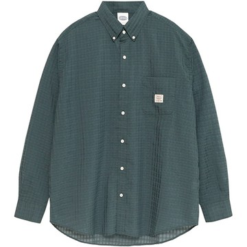 【PARAGRAPH】26SS NO.109 LOOP CLOSURE SHIRT 泡泡紗 長袖襯衫 (綠色格紋)