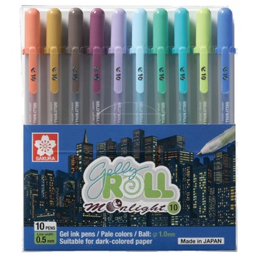 SAKURA 月光大地色鋼珠筆 10入組 0.5mm  1組  淺棕色、黃赭色、範戴克棕色、波爾多色、薰衣草色、天藍色、唇綠、藍綠色、鮮綠色、群青