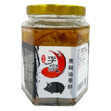 軒香 李家 黑豬油蔥酥 可用於拌飯丶拌麵丶拌青菜等各種食品的調理  230g  1罐