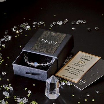 月光款｜月光石 純銀珠 祈福 許願 天然水晶手環 ( 首購 另贈3入許願禮盒 )