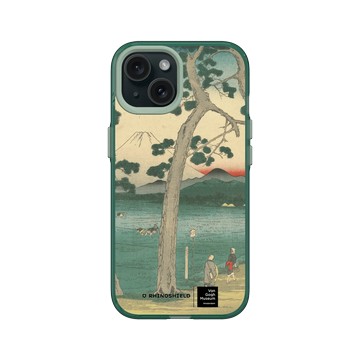 iPhone 15 Clear 憂墨綠 - Van Gogh Museum - 東海道左側的富士山 - 歌川廣重