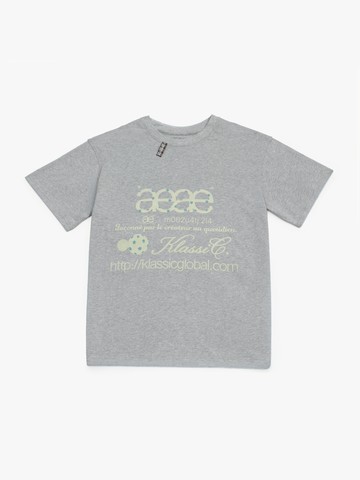 KlassiC. x aeae WEB LOGO T-shirt（麻灰）
