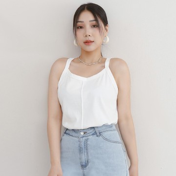 【PolyLulu】 絲滑涼感微削肩車線背心 MISS