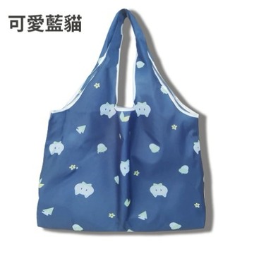 三日內出貨❤️愛心公益【幸福狗流浪中途協會】(大款)可愛藍貓 環保購物袋/手提袋/飲料提袋/可收納 幫助苗栗流浪貓狗協會 情人節 禮物 生日禮物  咪妮手作甜點店公益合作