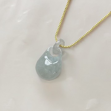 冰種翡翠福袋項鍊 | 天然緬甸玉翡翠A貨 | 送禮