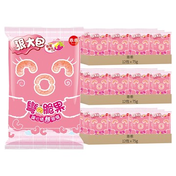 乖乖 玉米脆果 彎的脆果 草莓煉乳  75g  36包