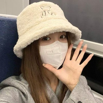 ⚡️臺灣出貨⚡️帽子女冬季漁夫帽韓版保暖冷帽可愛羊羔毛泰迪絨帽子顯臉小盆帽潮