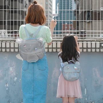 ORIBAGU 摺紙包_銀網眼熊  迷你包