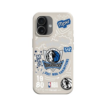 iPhone 17 SolidX 貝殼灰 - NBA - 塗鴉系列-達拉斯獨行俠 Dallas Mavericks - Graffiti