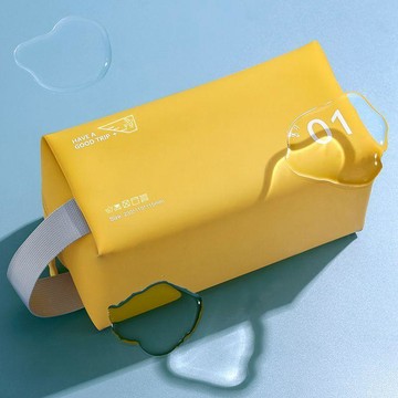 【蜜糖の妝品收納】臺灣出貨果凍洗漱包旅行便攜防水化妝包手提洗漱收納包防水泳衣包高顏值小