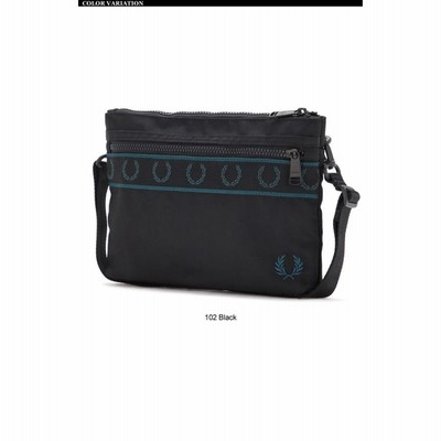 フレッドペリー) FRED PERRY コントラスト テープ サコッシュ