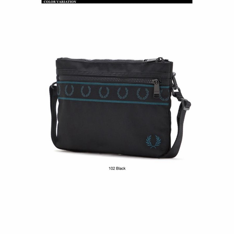 フレッドペリー) FRED PERRY コントラスト テープ サコッシュ
