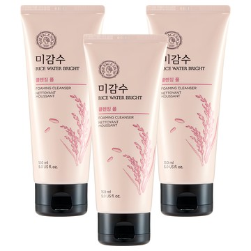THE FACE SHOP 菲詩小舖 台灣公司貨 丰米水活洗面乳  150ml  3條