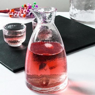 日式錘紋酒具清酒壺清酒杯玻璃小酒杯白酒杯子分酒器套裝家用禮盒